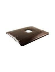 Brown iPad Clip On Case - Genuine Eel Skin Leather