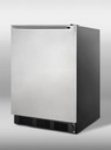 Summit Refrigeration AL752BSSHH - Refrigerator w/ Horizontal Handle, Black/Stainless, ADA, 5.3-cu ft