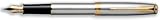Parker Sonnet fountain pen in stainless steel with gold plated trim, EACH