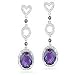 0.37 Ct Diamond & 5.81 Cts Amethyst Dangle title=