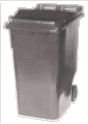 Wheelie Bin - Grey - 360L - Free Delivery