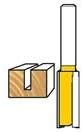 Workshop Tools 5/16" Straight Router Bit 1" Cut Depth 2 Flutes, 1/4" Shank - 02002