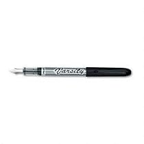 Varsity Disposable Fountain Pen, Medium Point, Black Barrel/Black Ink PIL90010