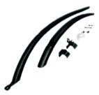 Fenders Clip-On , Front & Rear Set with hardware, Black, Biria, New