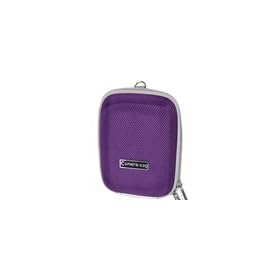 Click here to buy Hard Nylon Surface Digital Camera Bag (Purple) for Toshiba camera by CellularFactory.