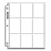 25 (Twenty-Five) 9-Pocket Pages For Baseball Cards, Football Cards, etc (fits into 3-Ring Notebook)