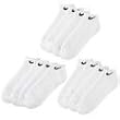Nike Men's Performance Low Cut Socks 6 Pair - Shoe Size: 8-12 White