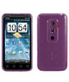 Htc Evo 3D Purple Circle Candy Skin Case / Crystal Jelly Executive Protecto ....