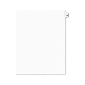 Avery-Style Legal Side Tab Divider, Title: 51, Letter, White, 25/Pack