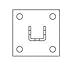Power Strut PS-3033-SQ-EG Electrogalvanized Mild Steel Square U Post Base