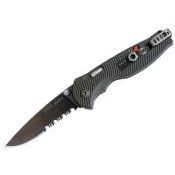 SOG Specialty Knives and Tools TFSA-97 Flash I with Combination Serrated and Fine Blade, Black TiNi by Sog