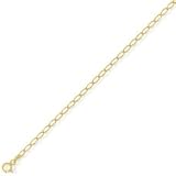 9ct Open Rada Curb Anklet 9in/22.5cm. Beautiful presentation gift box and anonymous outer packaging. Money back if not 100% delighted