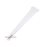 Hook & Loop Fastening Ties 13inch, 100pcs/Pack - White