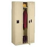 Tennsco Single Tier Locker, 3 Wide, 36x18x72, Sand