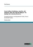 Franz Kafkas Erzählung Josefine, die Sängerin oder das Volk der Mäuse im Spiegel der Literaturtheorien: Sozialgeschichtlicher und biographischer Ansatz, Theorie der Gender Studies