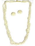 Jewelry Necklace Gemstone Chokar Pearl Strands Women Beaded Indian Style 17 