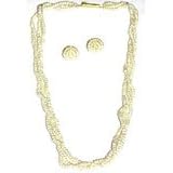 Jewelry Necklace Gemstone Chokar Pearl Strands Women Beaded Indian Style 17 inches by 