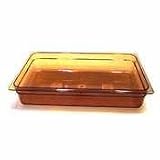 H-Pans Food Pan Full Size - 6'' Deep Amber