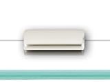 Alno A7450-24-SN - Manhattan Series 24 Inch Glass Shelf With Brackets - Satin Nickel Finish