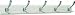 Narita Trading 105WCH Coat Rack White Finish with 5 Twin-Chrome-Hooks