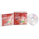 DVD R, 16x, 4.7GB, 10 Pack, Slim Jewel Case, Silver (MEM32025669)