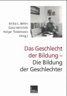 Produkt-Bild: Das Geschlecht der Bildung - die Bildung der Geschlechter