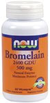Bromelain by NOW Foods - Digestive Support (500mg - 60 Vegetarian Capsules)