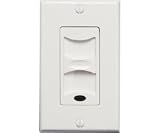 White Slide Switch Stereo Volume Control with Built-In IR Receiver