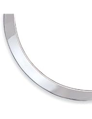 Sterling Silver Polished 4-7mm Graduated Neck Collar QG1738"
