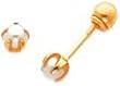 14K Gold Reversible Cultured Pearl & Bead Earrings |B