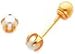 14K Gold Reversible Cultured Pearl & Bead Earrings |B