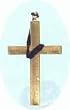 Plastic Gold Clergy Costume Cross - Costume Accessories