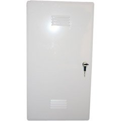 Channel Vision 28" Hinged Metal Structured Wiring Panel Cover With Lock