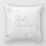 Chocol Winter Decorative Throw Pillow Case Snowflake Decorative Throw Pillows For Sofa