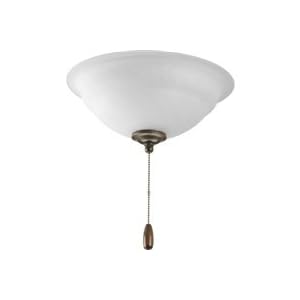 Progress Lighting P2653-20 Pavilion 3-Light Fan Kit in Antique Bronze - P2653-20 by Progress Lighting