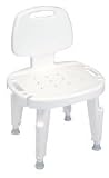 Medline Plastic Bath Bench with Back
