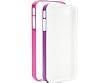 Xqisit iPlate Frame Schutzh�lle f�r iPhone 4/4S wei�/pink