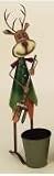 Funky Deer Pair Sclupture 30H Garden Decor