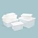 RHP2217WHI - Roughtote Clear Storage Boxes
