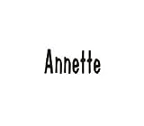 Clearly Charming Name Annette RED HEART Laser Italian Charm Link