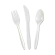 Genuine Joe GJO20000 Fork- Plastic- Medium-weight- 1000-CT- White
