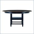Stanley Furniture American Perspective Round Casual Dining Table in Black Finish