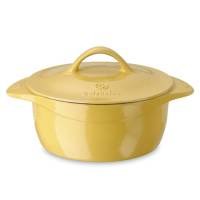 Calphalon Enamel Cast Iron 5 Quart Dutch Oven, Custard Yellow by Calphalon