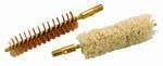 Bronze Bristle Bore Brush & Cotton Swab Cleaning Brush/Swab Set .45cal