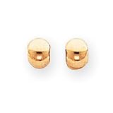 14k 4mm Yellow Gold Silicone Balls For Slide Bracelet