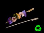 Eco Friendly Teppo 7 Inch Bamboo Teppo Gushi Skewer 100 CT
