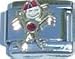 Clearly Charming January Garnet Color Boy Child Baby Birthstone Italian Charm