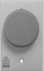 ROFU 9601 Mushroom Cap Exit Switches NC-Momentary 10A/400V Aluminum Finish Cover Plate