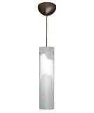 BESA - 1JC-722499-BR : Midi Pendant 120V - 1JC Stilo - Bronze Metal Finish - Opal Frost Glass