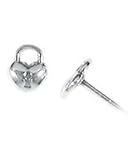 Boma Locked Heart Post Earrings